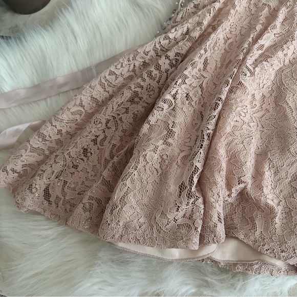 Sequin Hearts Lace Mini Dress - Picture 4 of 8